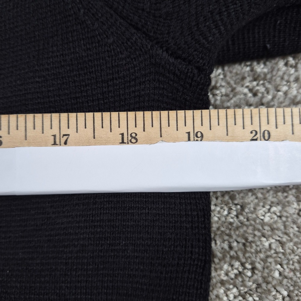 J McLaughlin Prima Crop Cardigan Sweater Jacket Womens M Black Cotton Modal - Picture 6 of 10